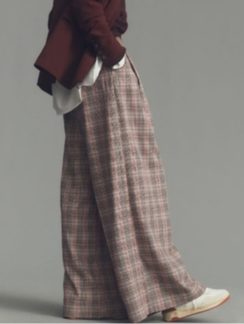 Maeve Avery Plaid Trousers